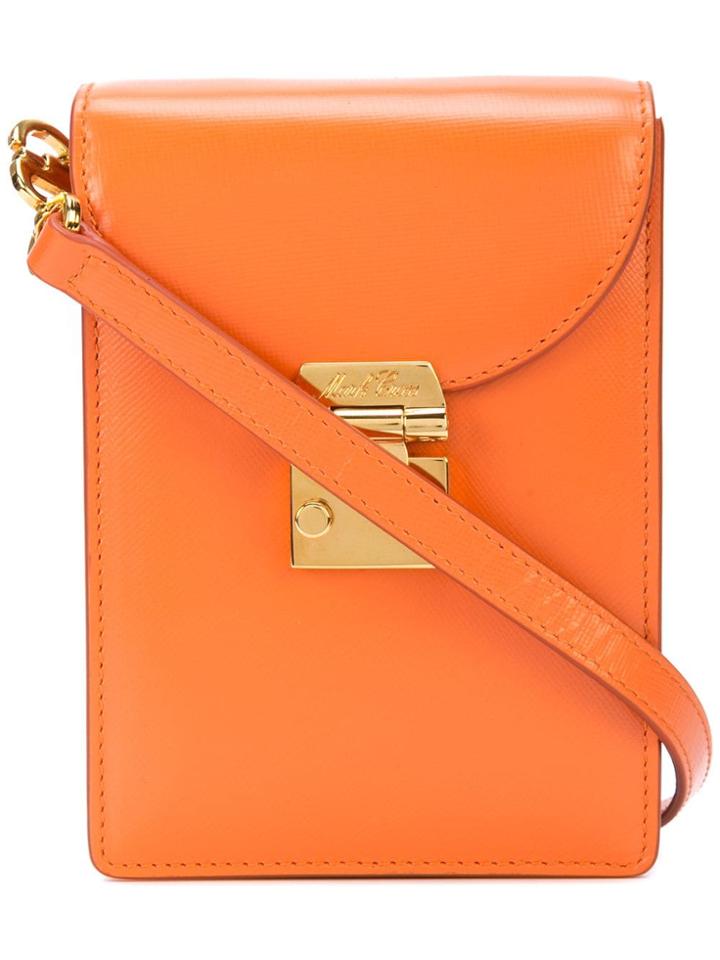 Mark Cross Structured Crossbody Bag - Orange