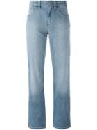Armani Jeans Straight Leg Trousers, Women's, Size: 30, Blue, Cotton/polyester