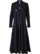 Marni Flared Shirt Dress, Women's, Size: 40, Blue, Cotton