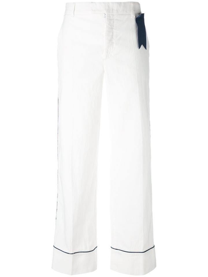 The Gigi Straight Trousers - White