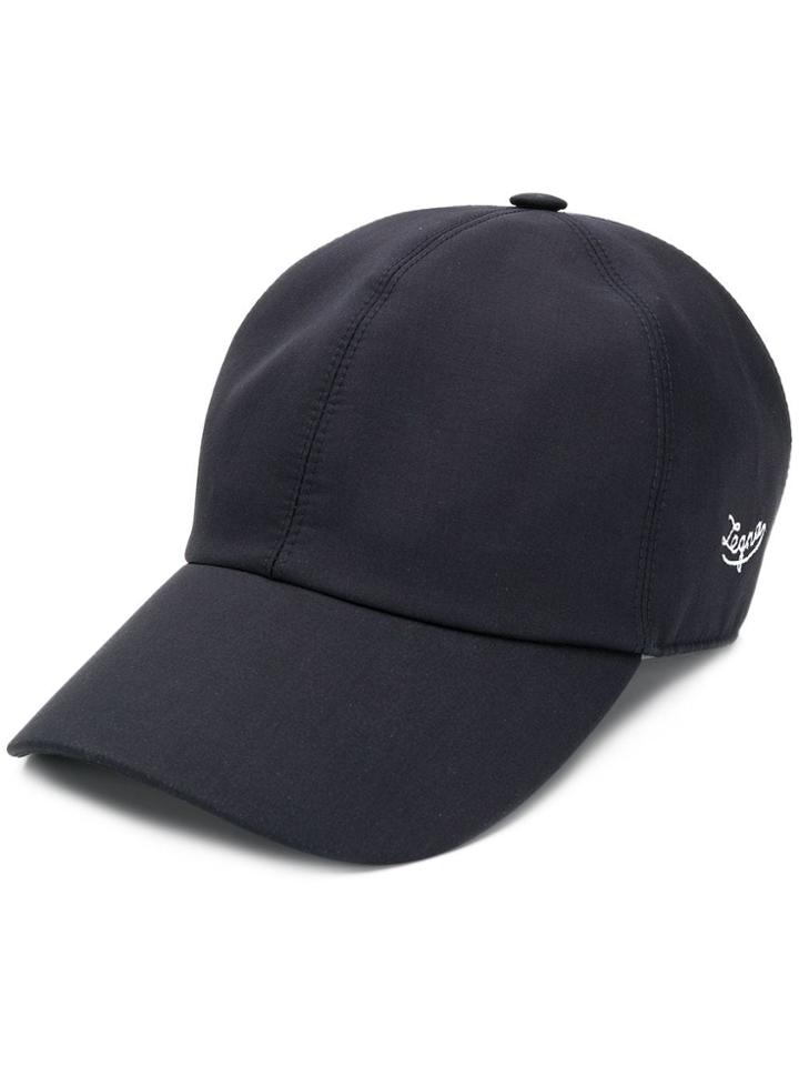 Ermenegildo Zegna Embroidered Logo Cap - Blue