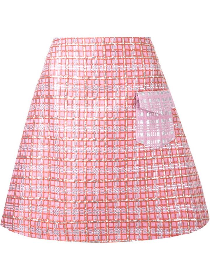 Ingie Paris Brocade A-line Skirt