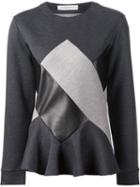 Viktor & Rolf Patchwork Sweatshirt, Women's, Size: Medium, Grey, Cotton/polyamide/viscose