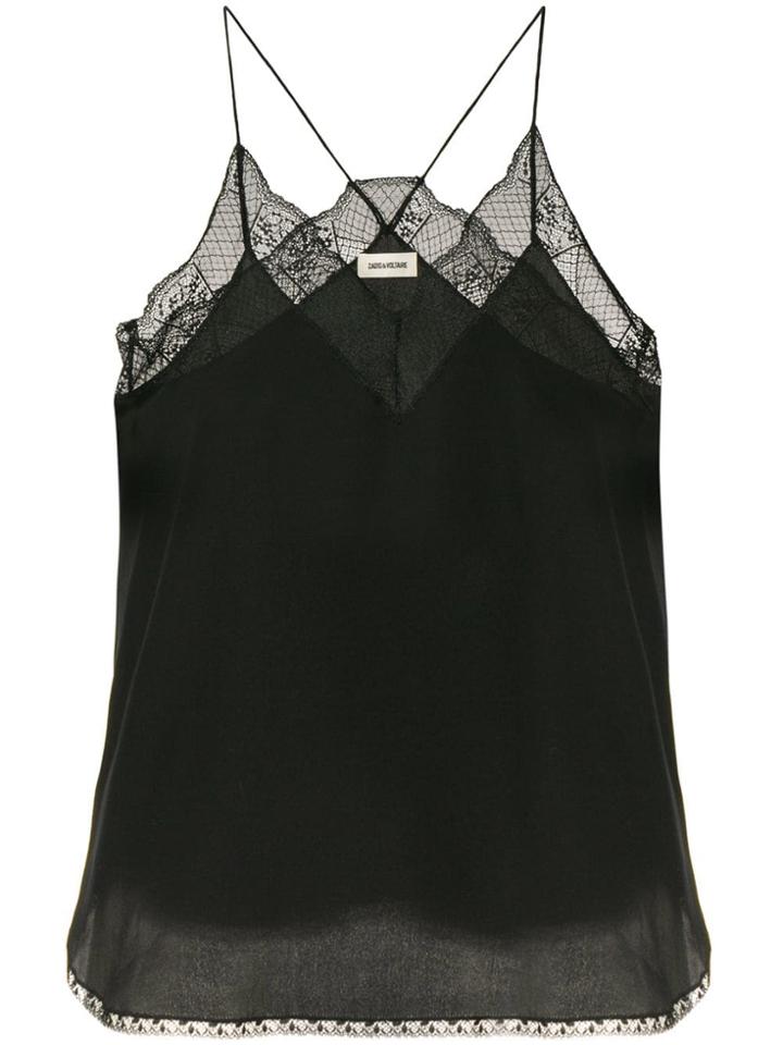 Zadig & Voltaire Lace-detail Camisole Top - Black