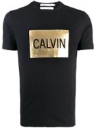 Calvin Klein Jeans Contrast Logo-print T-shirt - Black