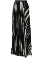 Tory Burch Pleated Maxi Skirt - Black