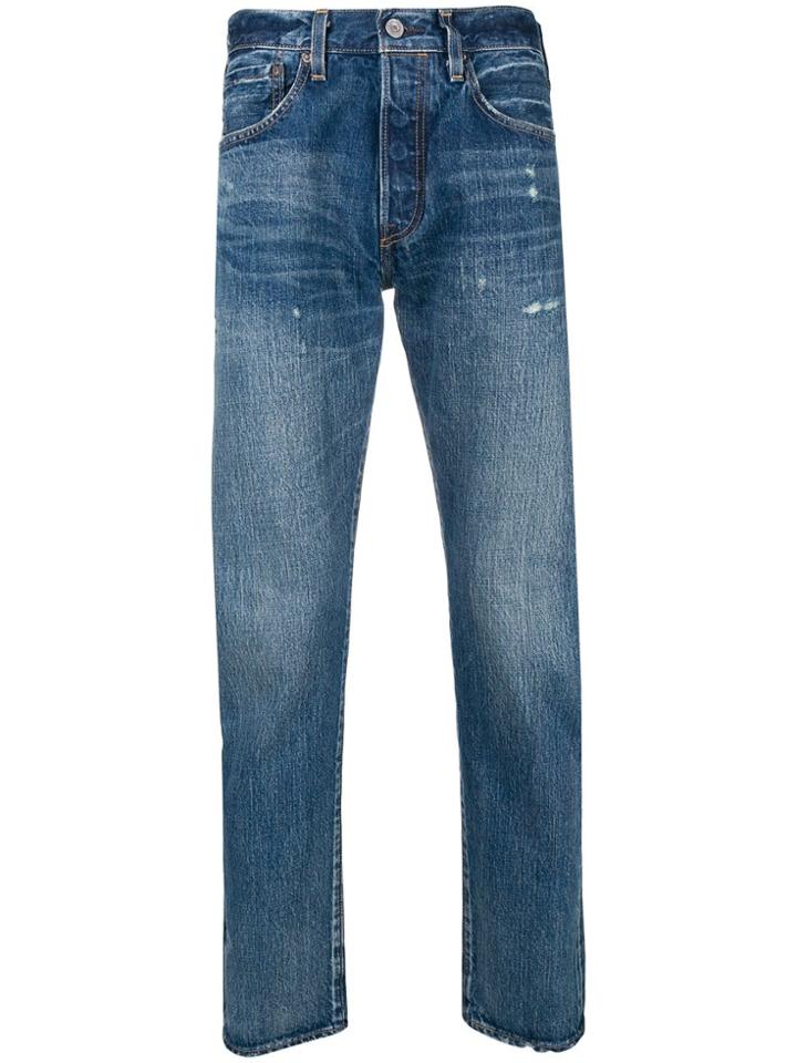 Levi's: Made & Crafted 501 Tapered Jeans - Blue
