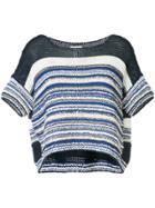 Coohem Melange Knit Pullover - Blue