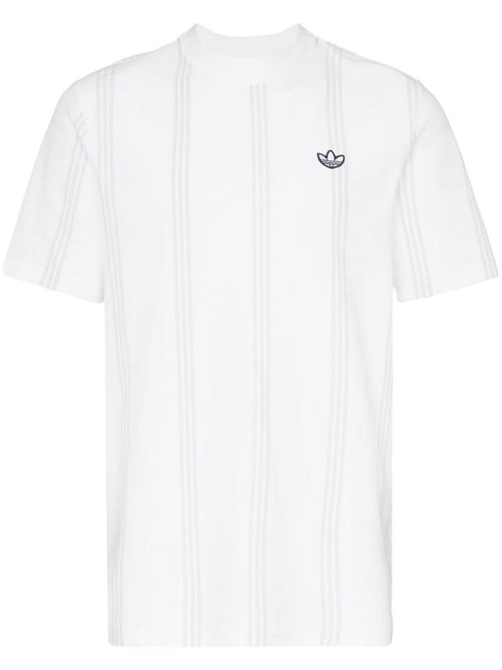 Adidas Striped Short-sleeve T-shirt - White
