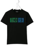 Marcelo Burlon County Of Milan Kids Logo T-shirt, Boy's, Size: 10 Yrs, Black