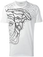 Versace Collection Logo Print T-shirt, Men's, Size: Xs, White, Cotton