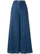 Dolce & Gabbana High Waist Palazzo Trousers - Blue