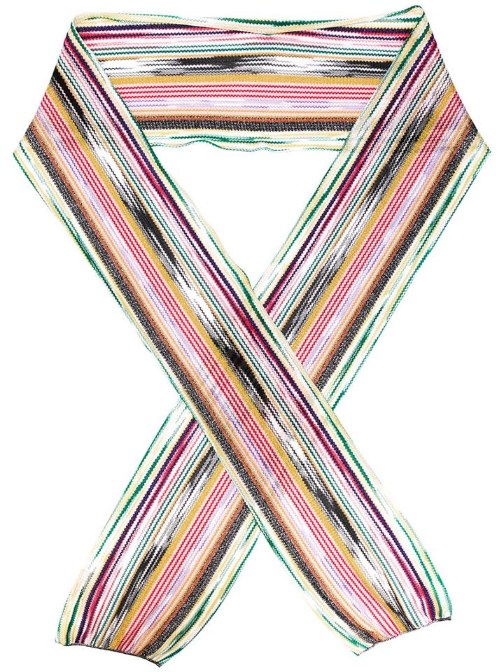 Missoni - Striped Scarf - Women - Polyester/cupro/rayon - One Size, Polyester/cupro/rayon