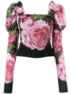 Dolce & Gabbana Floral Print Corset Top, Women's, Size: 40, Silk/polyamide/spandex/elastane/silk
