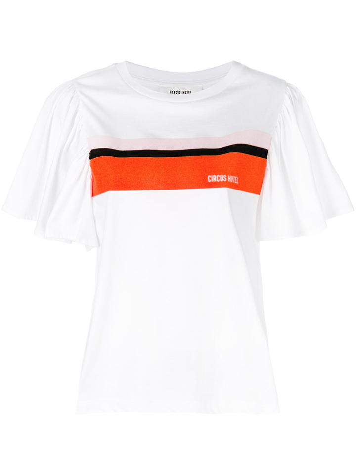 Circus Hotel Striped T-shirt - White