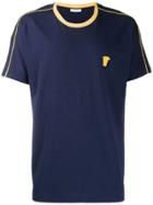 Versace Collection Contrast Trim T-shirt - Blue