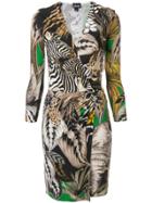 Just Cavalli Zebra Print Dress - Multicolour