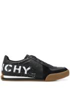 Givenchy Splatter-print Sneakers - Black