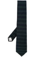 Gieves & Hawkes Striped Knitted Tie - Blue