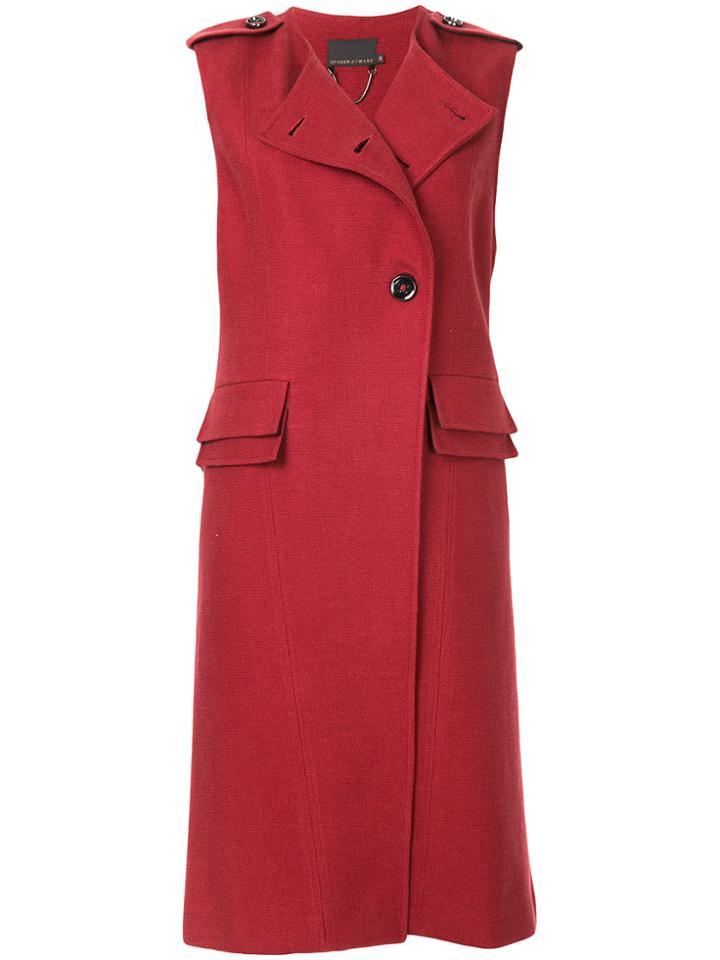 Ginger & Smart Virtual Vest Coat - Red