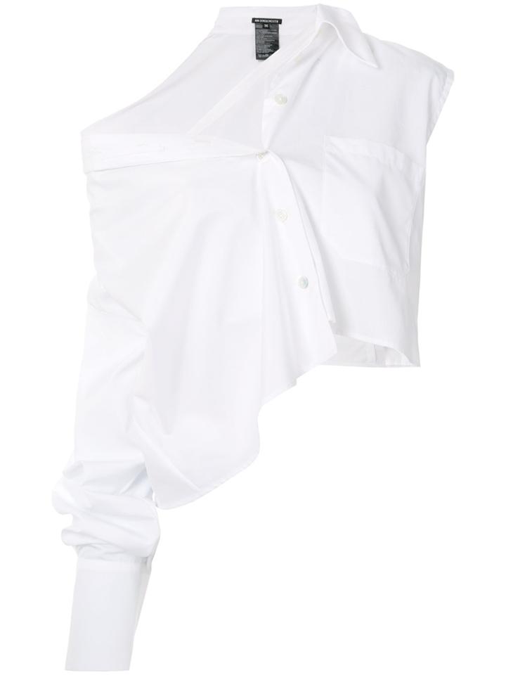 Ann Demeulemeester Asymmetric Style Shirt - White