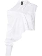 Ann Demeulemeester Asymmetric Style Shirt - White