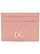 Dolce & Gabbana Love Embossed Cardholder - Pink & Purple