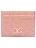 Dolce & Gabbana Love Embossed Cardholder - Pink & Purple