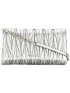 Miu Miu Textured Shoulder Bag - Metallic