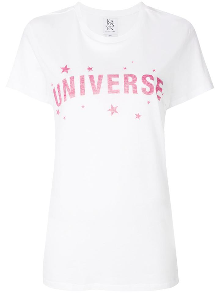 Zoe Karssen Universe Print T-shirt - White
