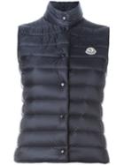 Moncler Liane Padded Gilet, Women's, Size: 0, Blue, Polyamide/feather Down/nylon