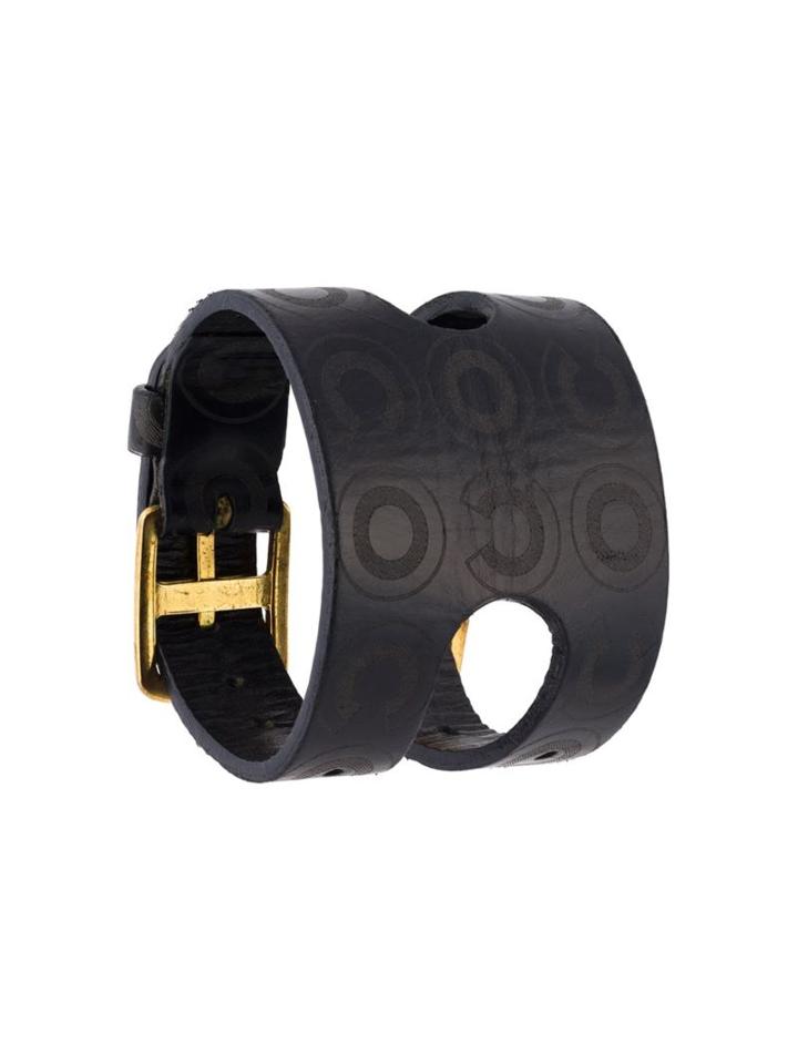 Chanel Vintage Cuff Bracelet, Women's, Black