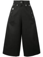 Chloé - Sailor Cropped Trousers - Women - Cotton/virgin Wool - 38, Blue, Cotton/virgin Wool