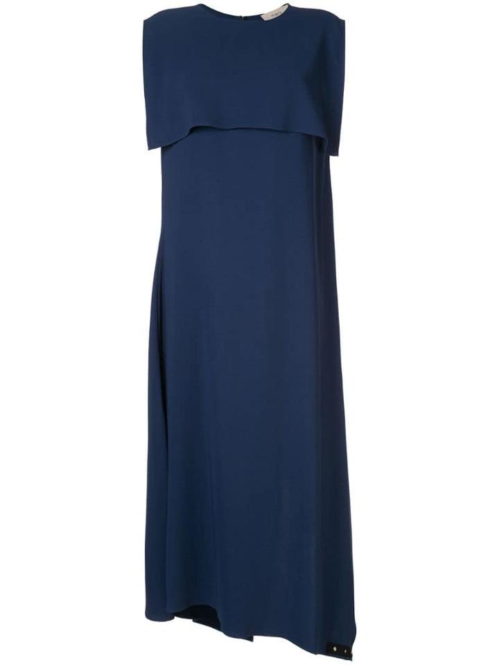 Ports 1961 Draped Midi Dress - Blue