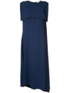 Ports 1961 Draped Midi Dress - Blue