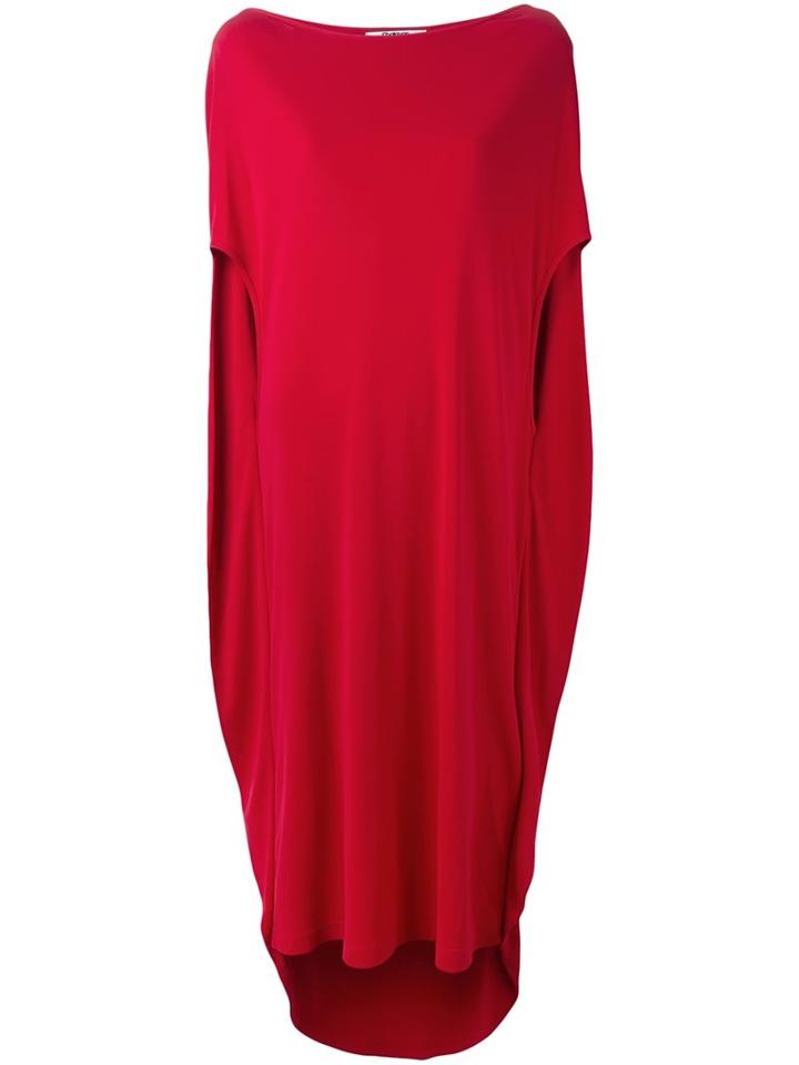 Chalayan Cocoon Dress, Women's, Size: 42, Red, Acetate/polyamide