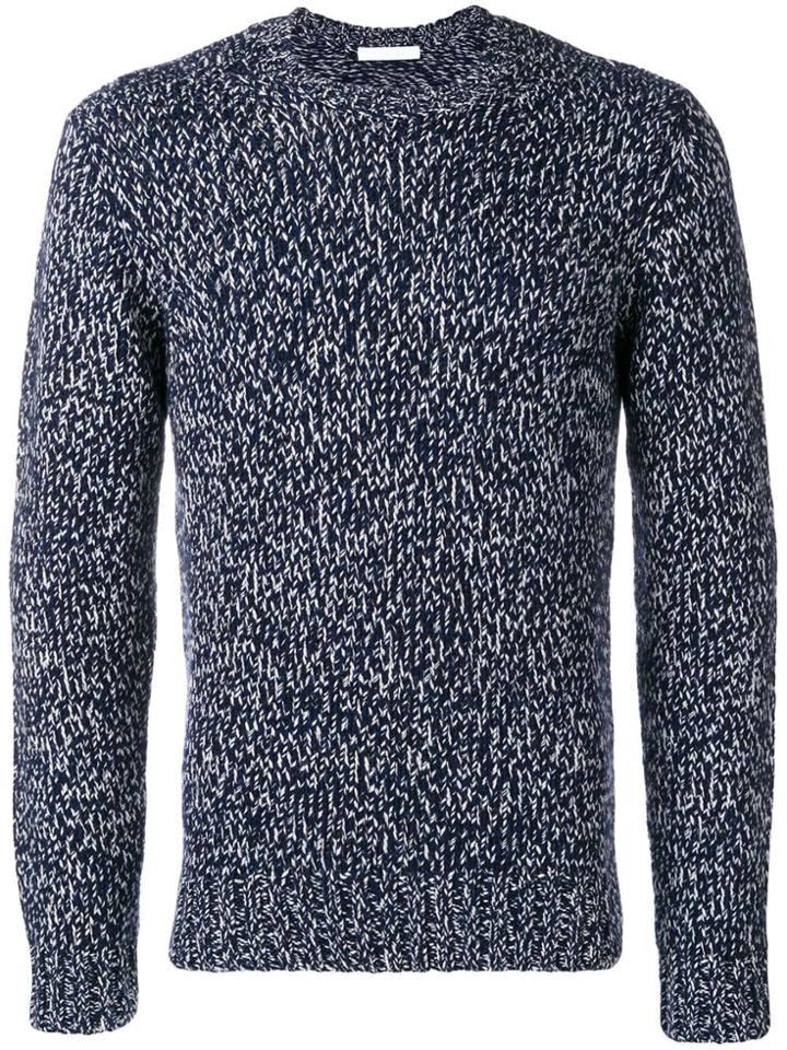 Cruciani Ribbed Crewneck Sweater - Blue