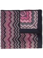 Missoni Chevron-knit Poncho - Pink & Purple