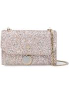 Jimmy Choo Finley Glittered Crossbody Bag - Pink