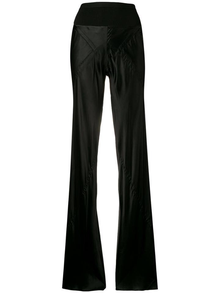 Rick Owens Sateen Finish Trousers - Black