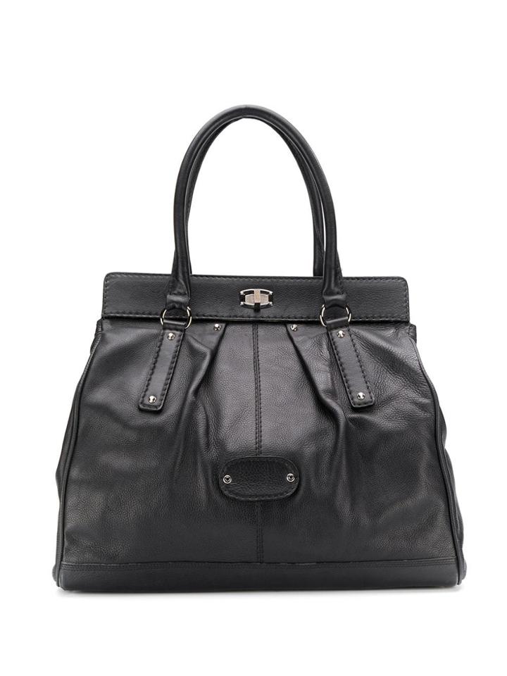 Balenciaga Pre-owned 2000's Twist Fastening Tote Bag - Black
