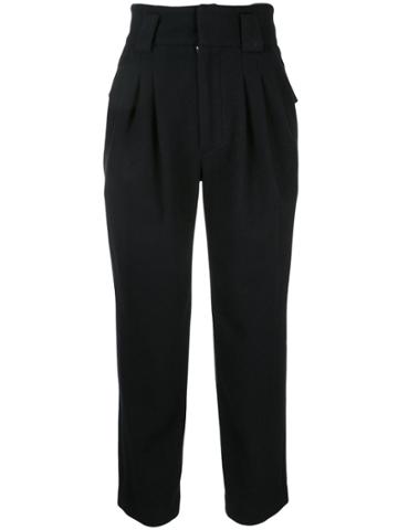 Mikio Sakabe Cropped Carrot Trousers - Blue