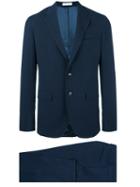 Boglioli Formal Two-piece Suit, Men's, Size: 48, Blue, Cotton/spandex/elastane/acetate/cupro