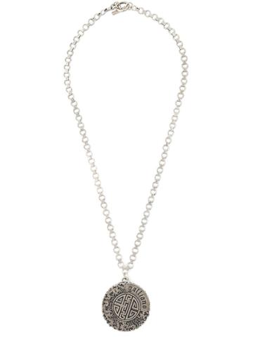 John Galliano Vintage Pendant Chain Necklace - Grey
