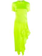 Area Ruffle Hem Dress - Yellow