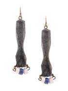 Marni Reaching Hand Earrings - Grey