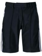 Gcds Stripe Detail Shorts - Black