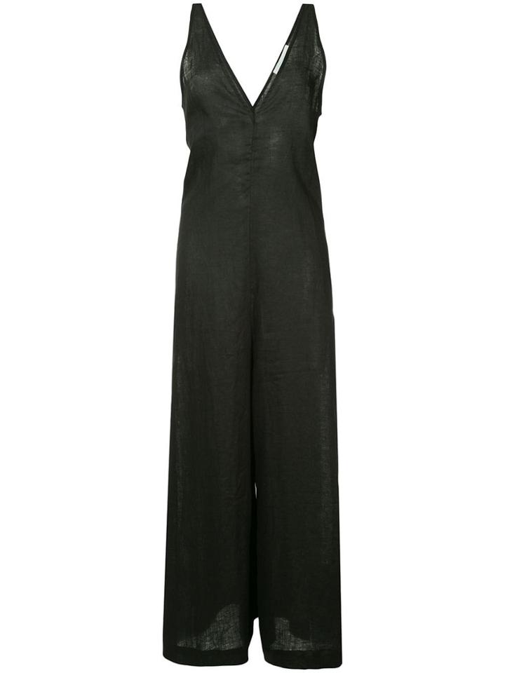 The Upside Sleeveless V-neck Jumpsuit - Black