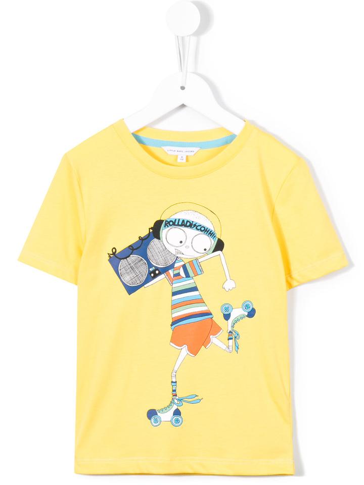 Little Marc Jacobs Printed T-shirt, Boy's, Size: 8 Yrs, Yellow/orange