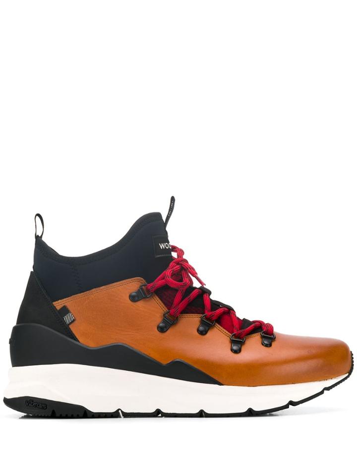 Woolrich Lace Up Ankle Boots - Brown